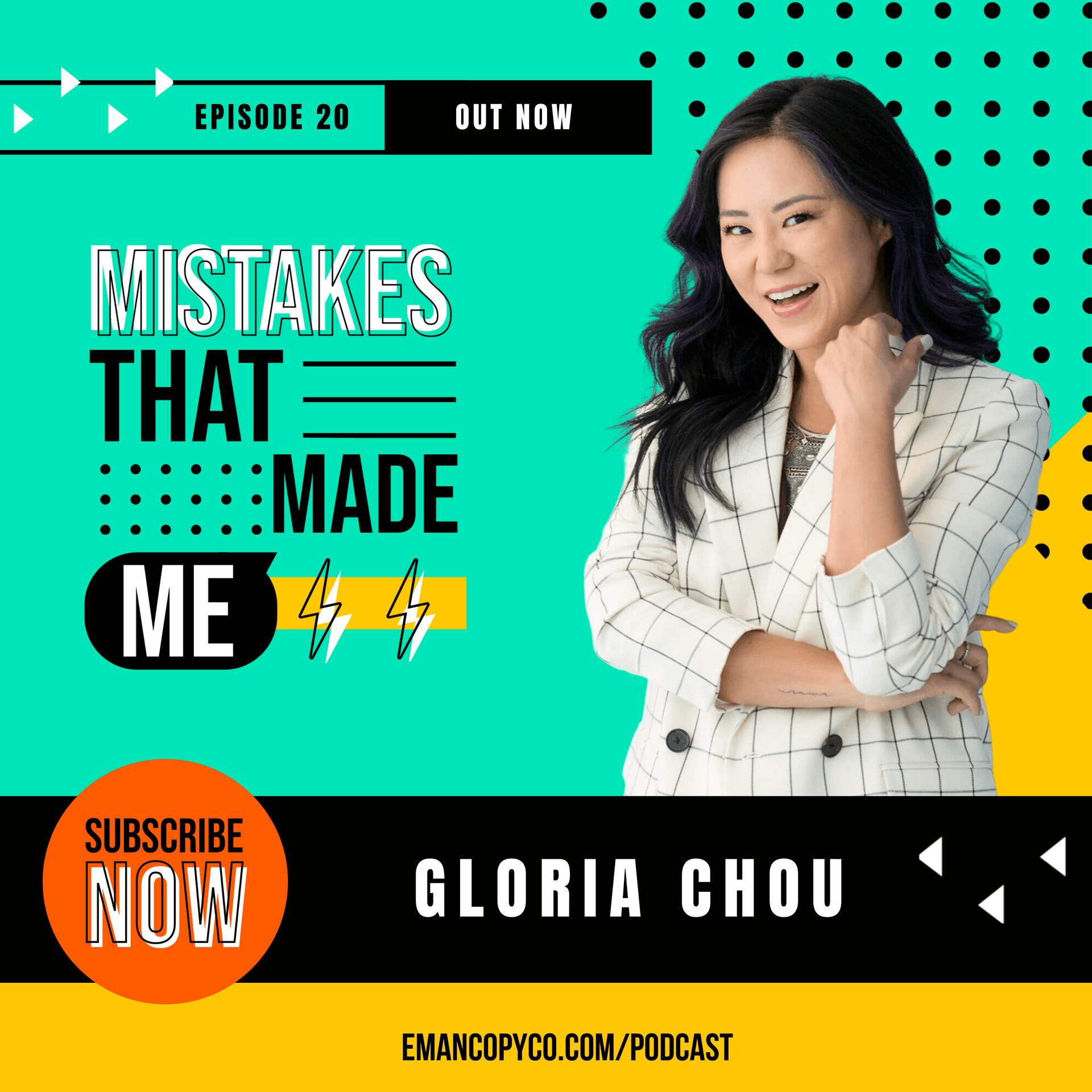 Episode cover for mistakes that made me with Gloria Chou