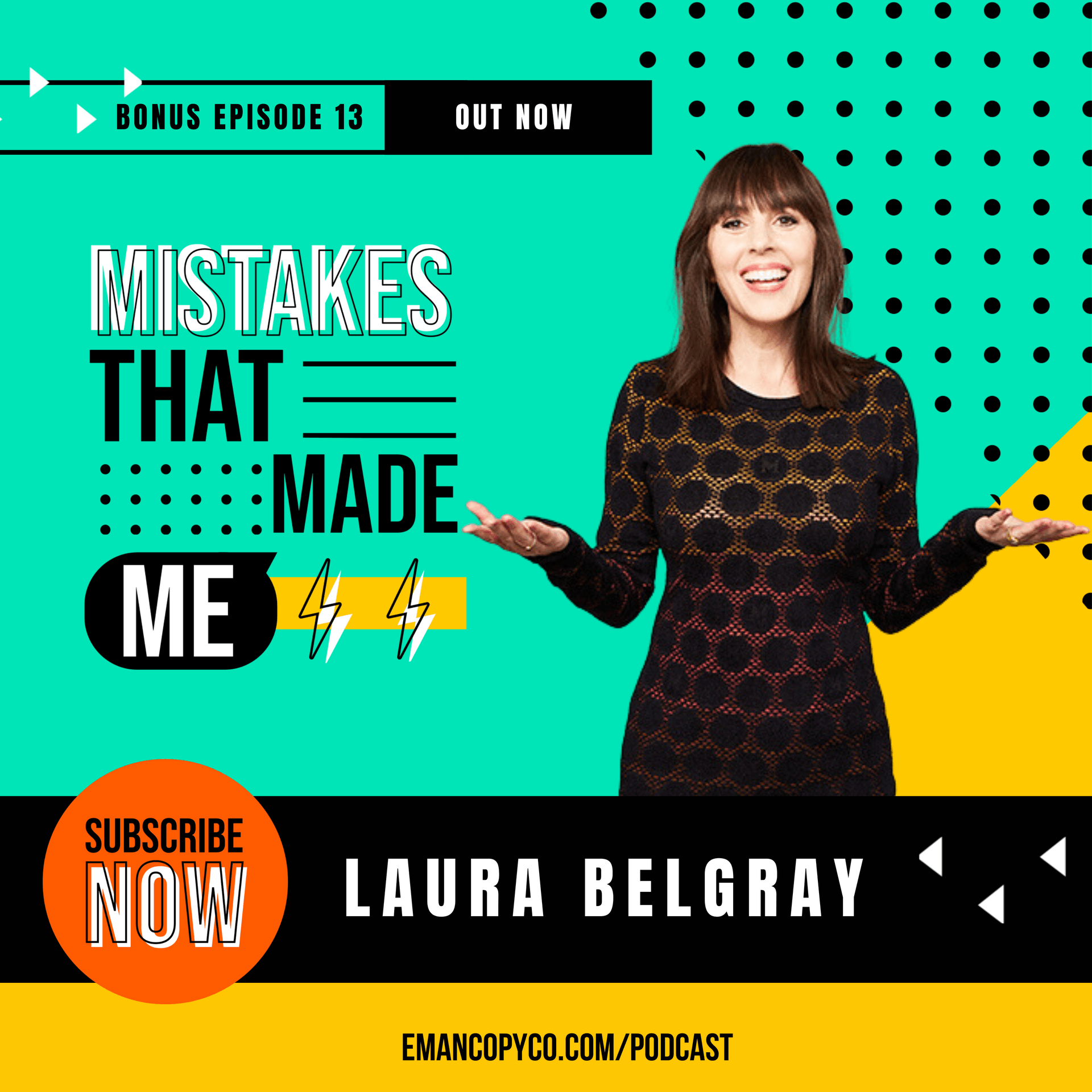 Episode cover for mistakes that made me with Laura Belgray